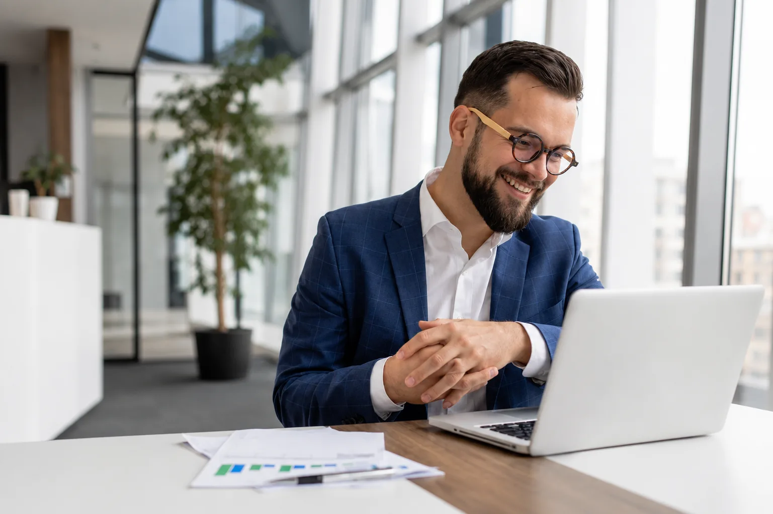 Business running on a system after going digital